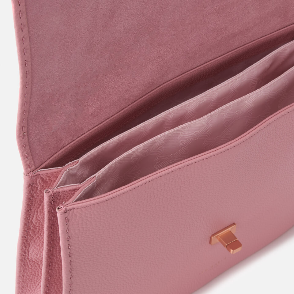 Ted Baker Women's Jessi Concertina Leather Shoulder Bag - Dusky Pink