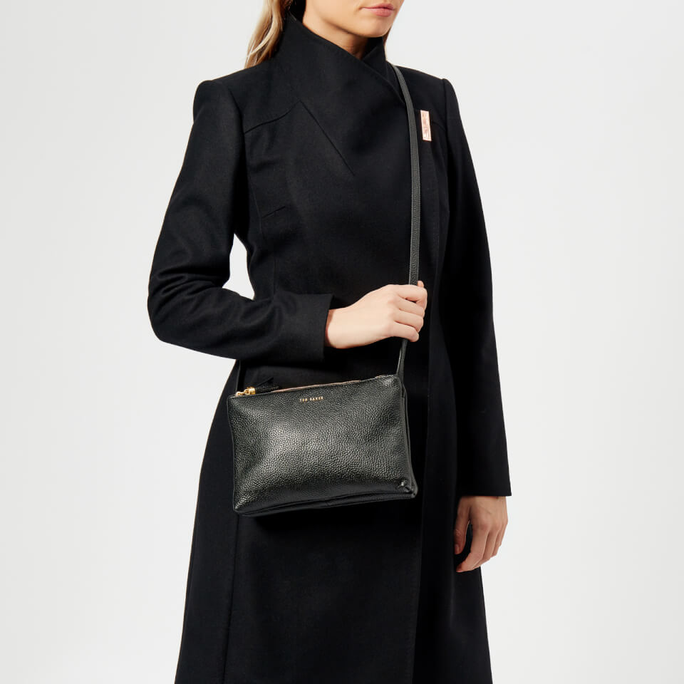 Ted Baker Women's Maceyy Tassle Double Zipped Cross Body Bag - Black