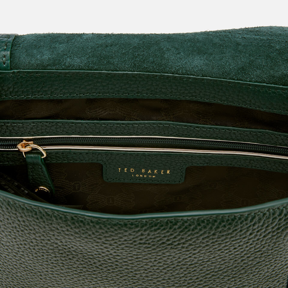 Ted Baker Women's Clarria Bow Detail Soft Cross Body Bag - Dark Green