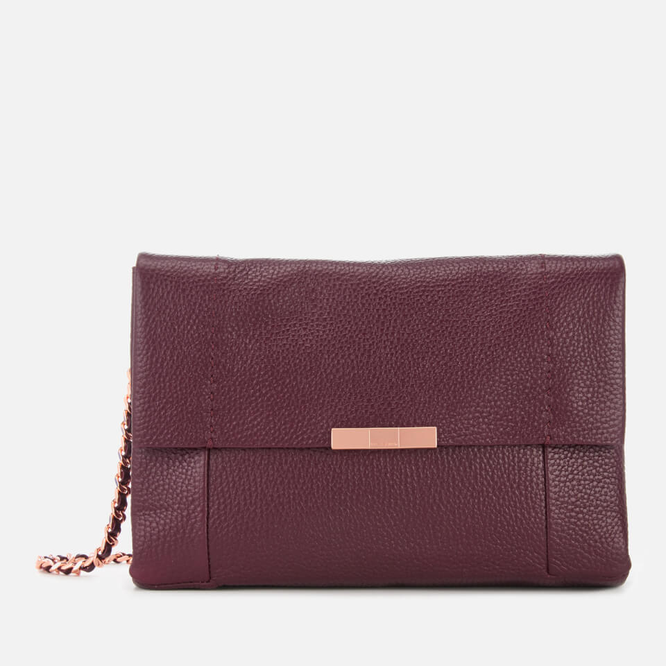 Ted Baker Women s Clarria Bow Detail Soft Cross Body Bag Deep Purple
