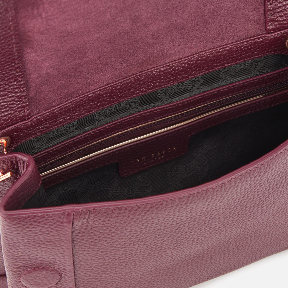 Ted Baker Women's Clarria Bow Detail Soft Cross Body Bag - Deep Purple