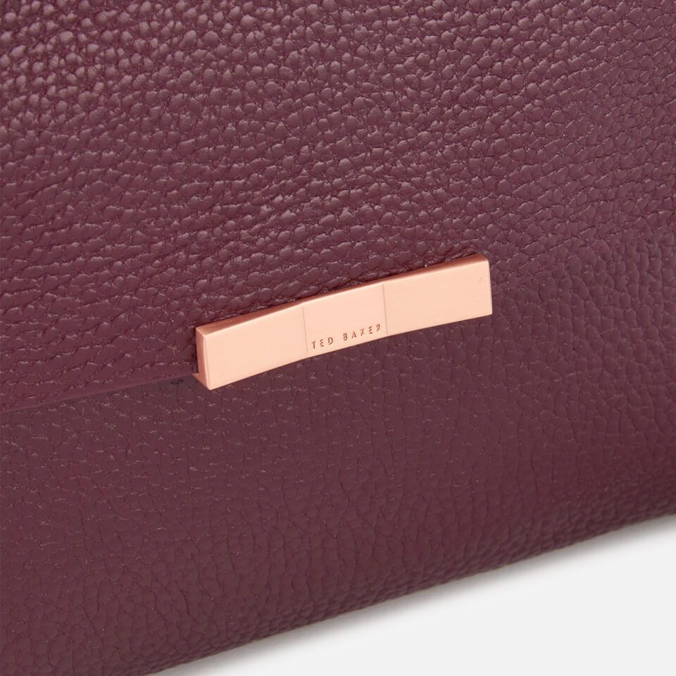 Ted Baker Women's Clarria Bow Detail Soft Cross Body Bag - Deep Purple