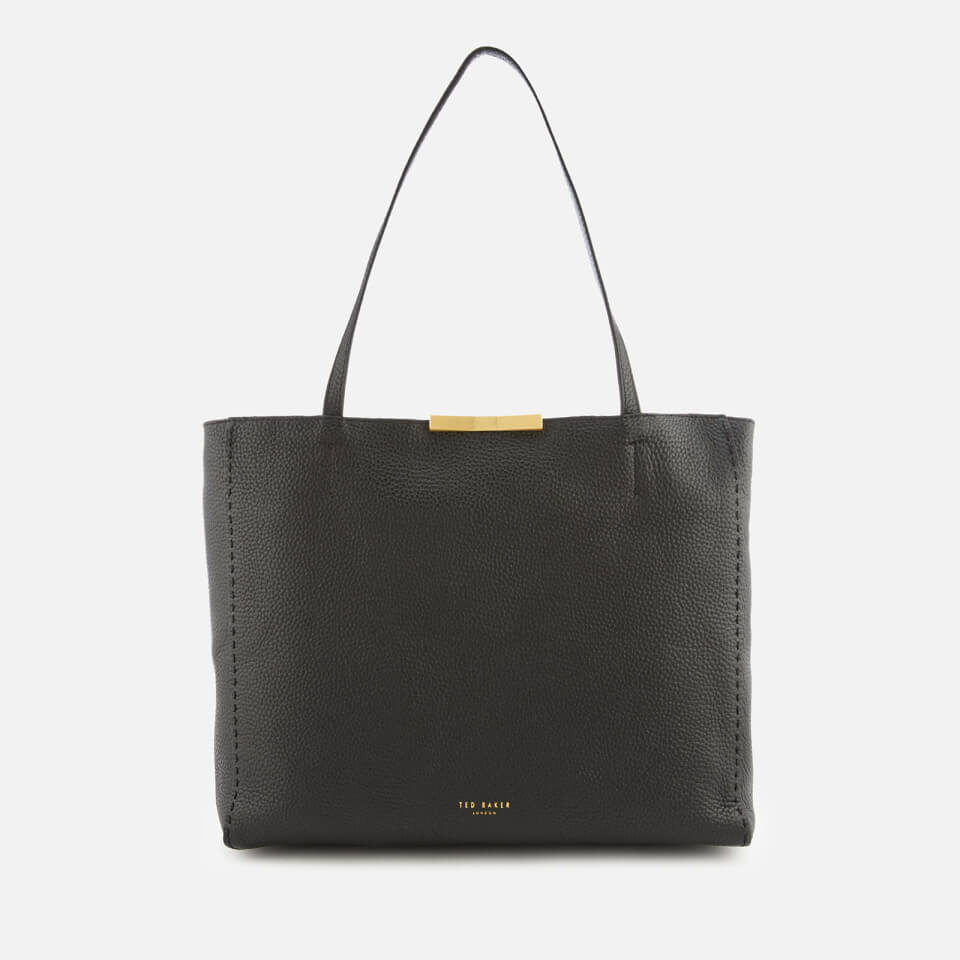 Caullie bow detail on sale leather shopper bag