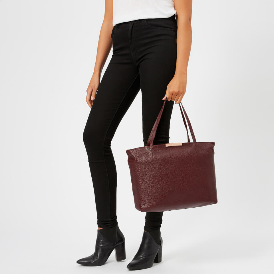 Ted Baker Women's Caullie Bow Detail Soft Shopper Bag - Deep Purple