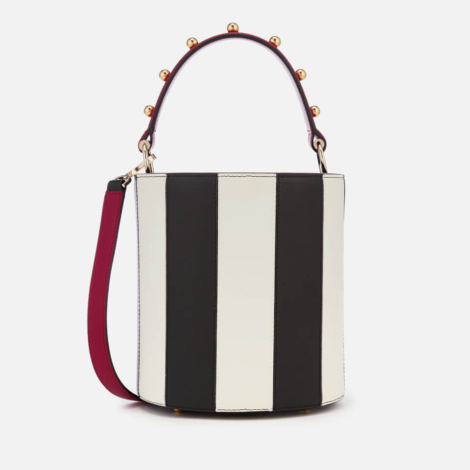 Les Petits Joueurs Women's Mini Olivia Stripes Bag - Black/White