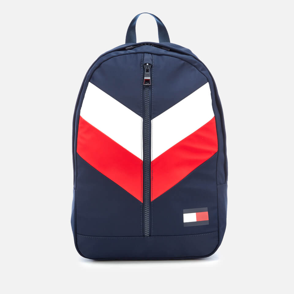 Tommy Hilfiger Men's Tommy Chevron Backpack - Navy/Red/White