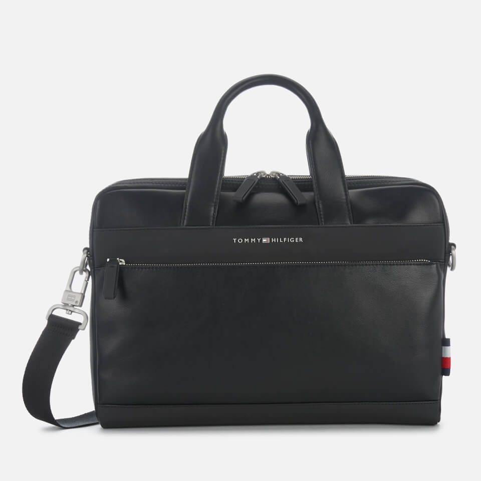 Tommy Hilfiger Men's TH City Slim Laptop Bag - Black