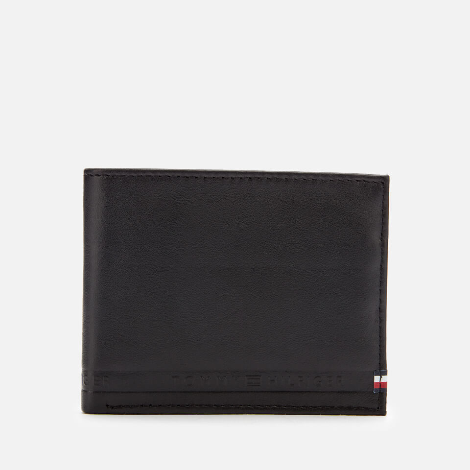 Tommy Hilfiger Men's Selvedge Embossed Wallet - Black