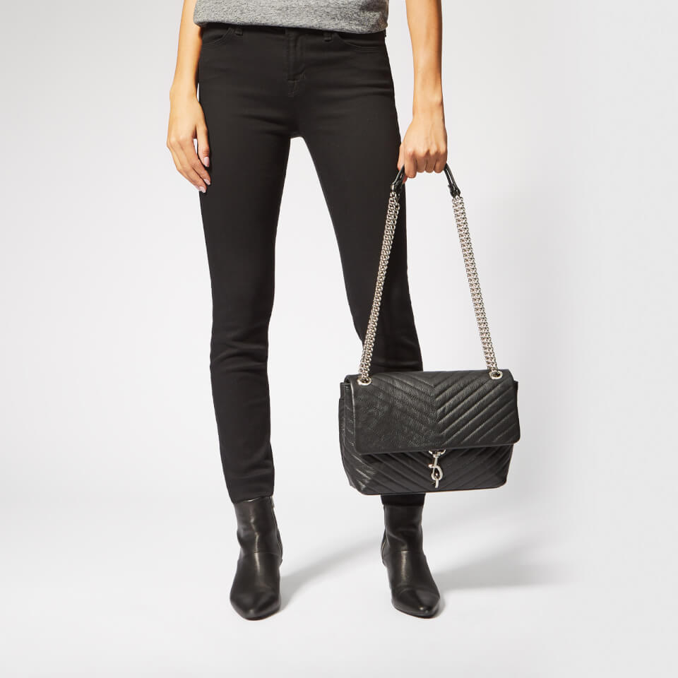 Rebecca Minkoff Women's Edie Flap Shoulder Bag - Black