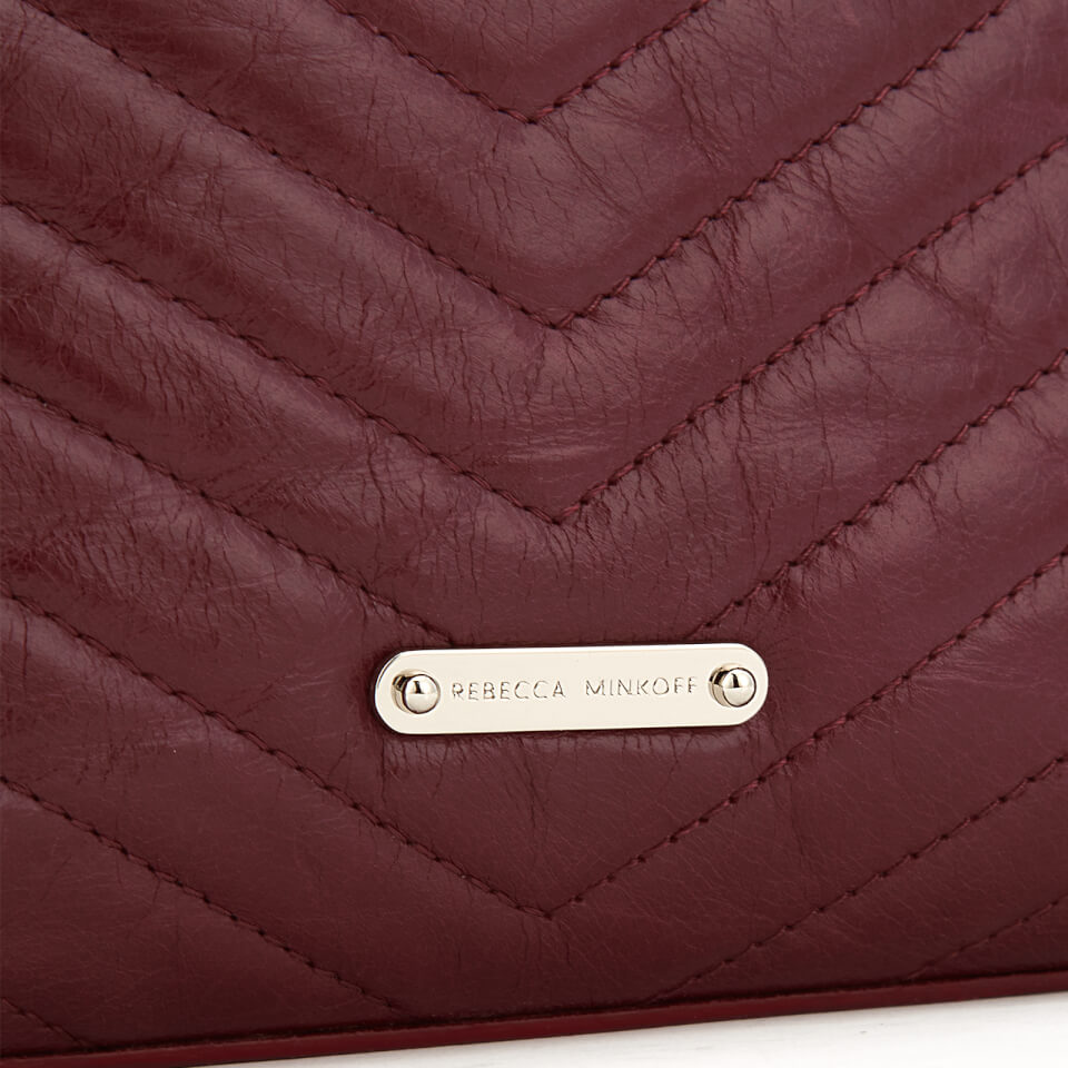 Rebecca Minkoff Women's Edie Quilted Fiore Cross Body Bag - Bordeaux