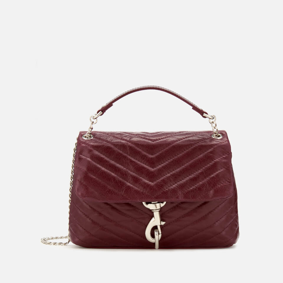 Rebecca Minkoff Women's Edie Quilted Fiore Cross Body Bag - Bordeaux
