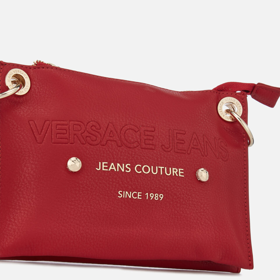 Versace Jeans Women's Logo Cross Body Bag - Red