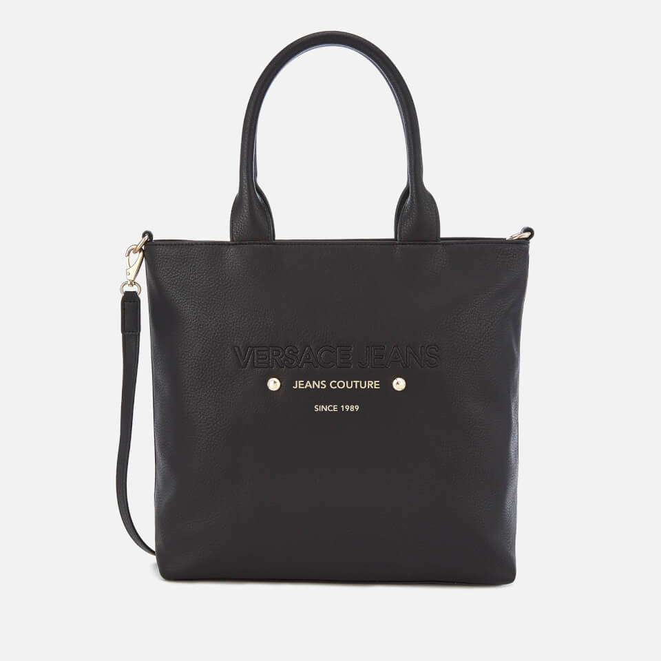 Versace Jeans Women's Logo Print Shopper Bag - Black