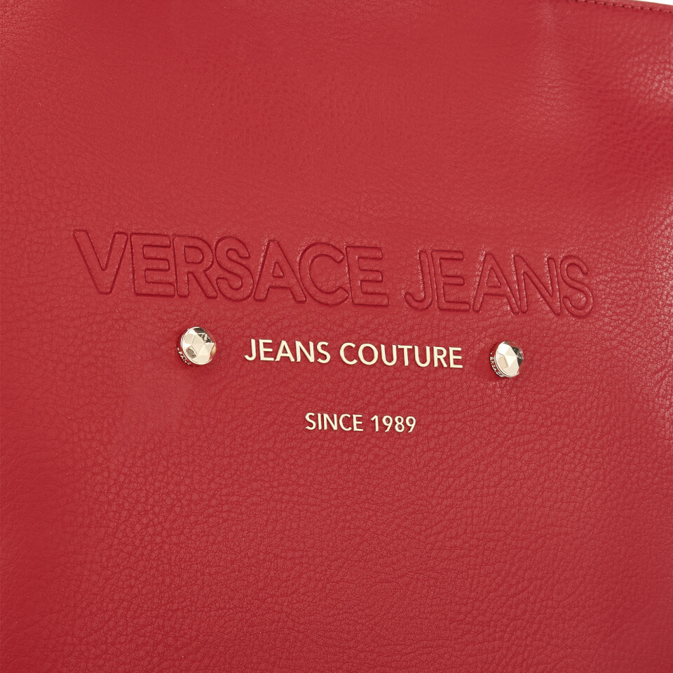 Versace Jeans Women's Logo Print Shopper Bag - Red