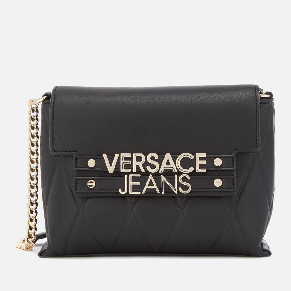 Versace Jeans Women's Classic Chain Cross Body Bag - Black
