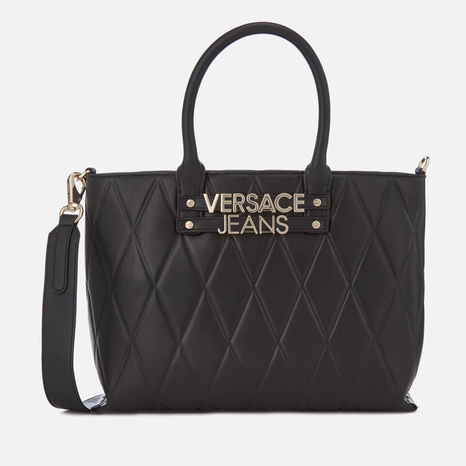 Versace Jeans Women's Quilted Classic Tote Bag - Black
