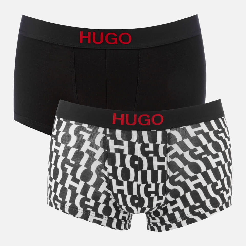 HUGO Men's Brother Two Pack Trunks - Black