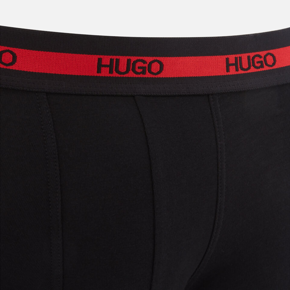 HUGO Men's Twin Pack Trunks - Black