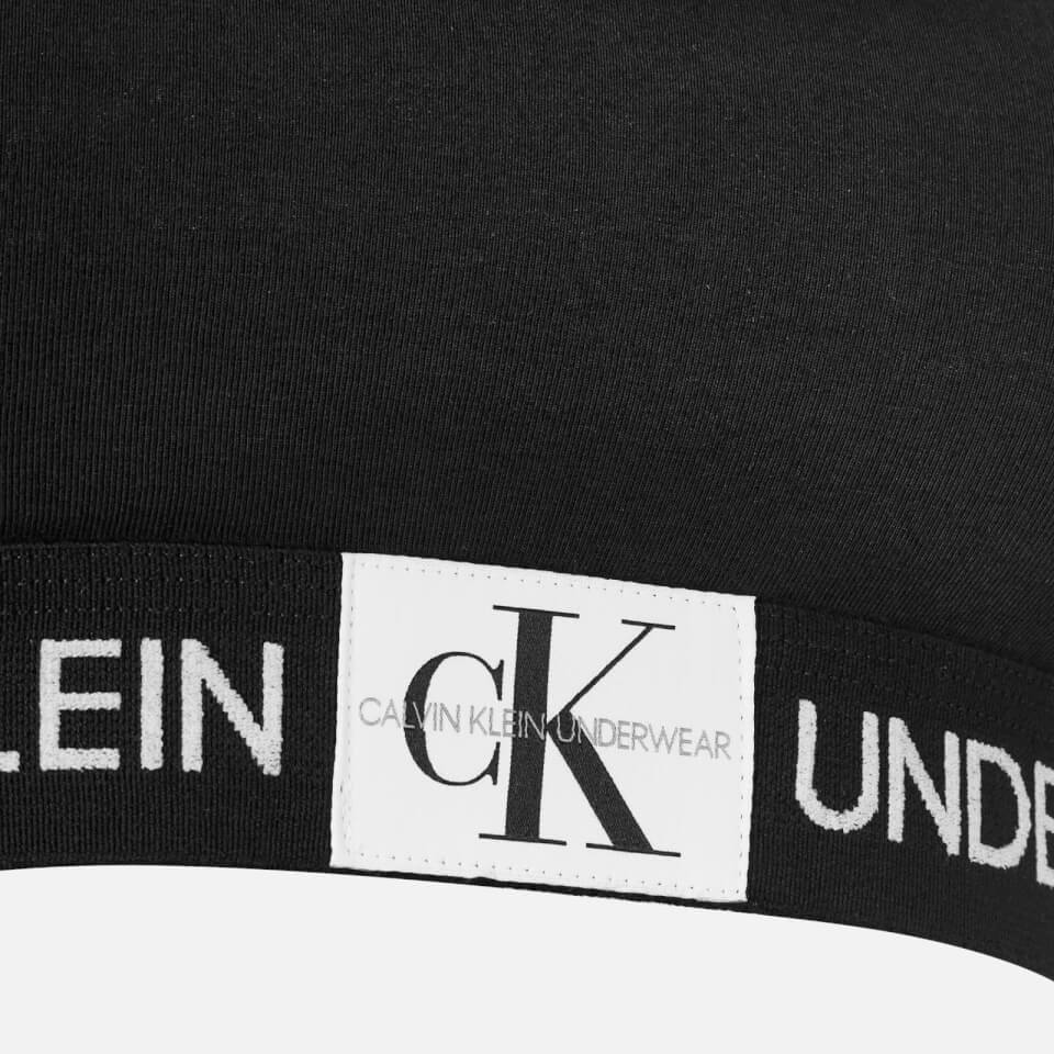 Calvin Klein Women's Monogram Bralette - Black