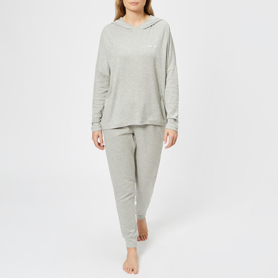 Calvin Klein Women's Long Sleeve Hoody - Grey Heather