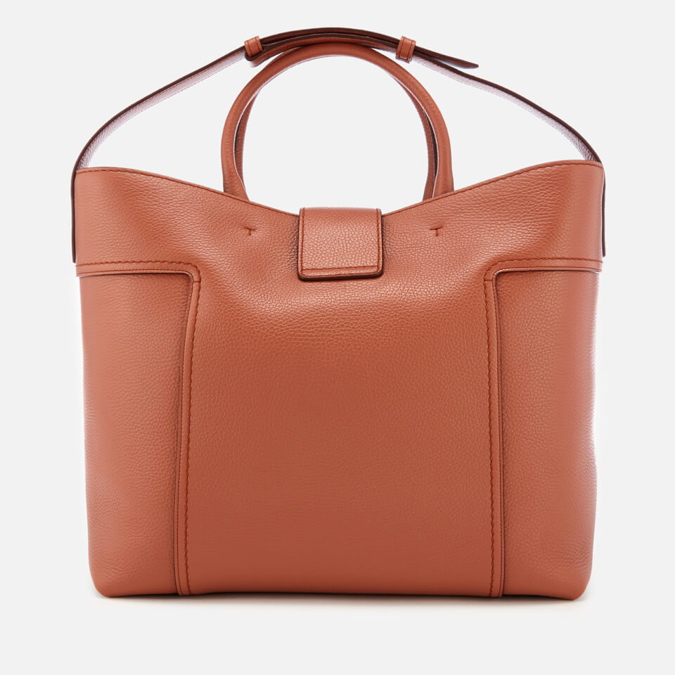Tod's Women's Double T Medium Shopping Tote Bag - Brandy