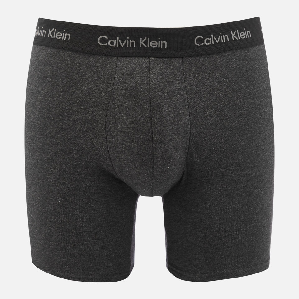 Calvin Klein Men's Boxer Briefs 3 Pack - Red/Blue/Charcoal
