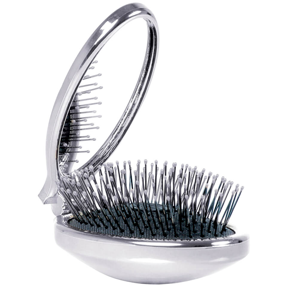 WetBrush Mini Pop Fold Hair Brush - Silver