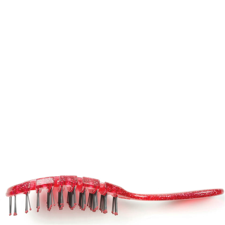 WetBrush Holiday Flex Dry Hair Brush - Red Glitter