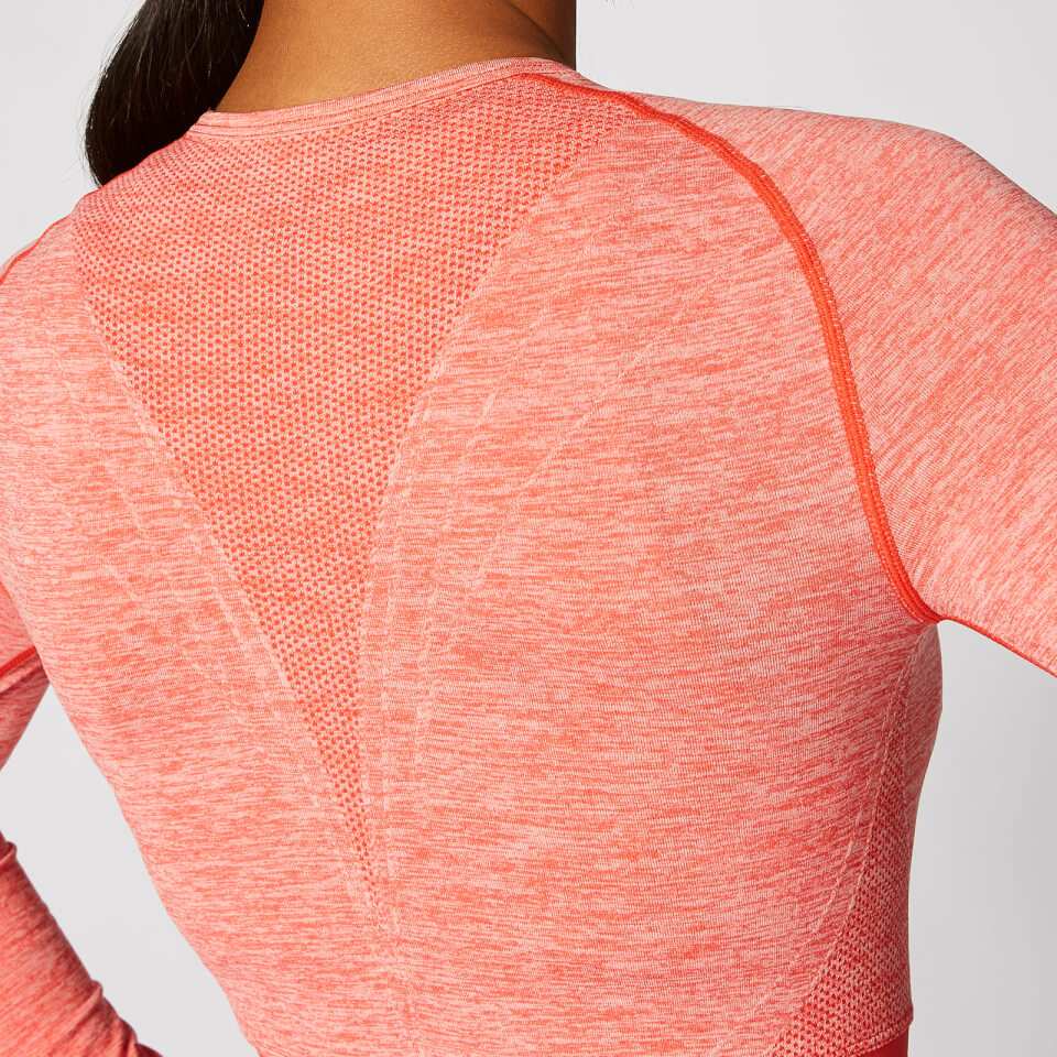 Inspire Seamless Crop Top - Hot Coral