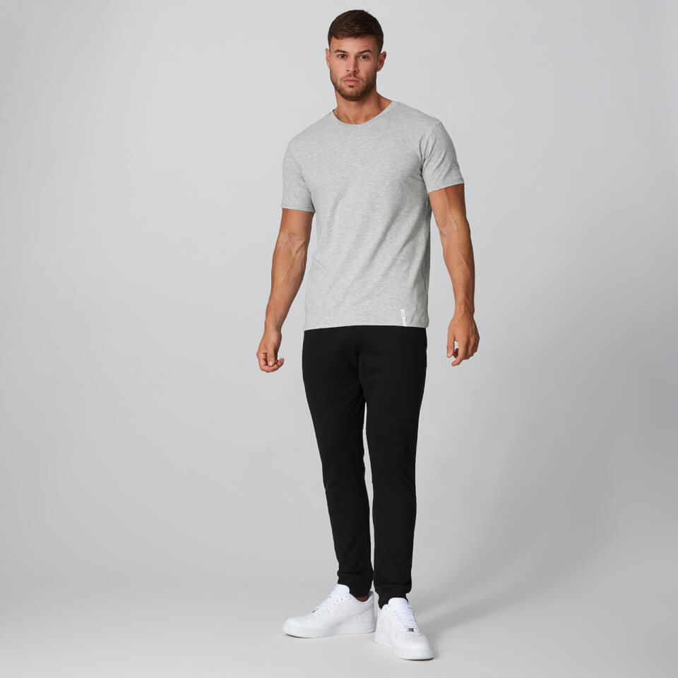 Luxe Classic V-Neck T-Shirt - Silver