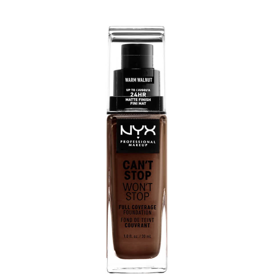 NYX Professional Makeup Can't Stop Won't Stop 24 Hour Foundation - Warm Walnut