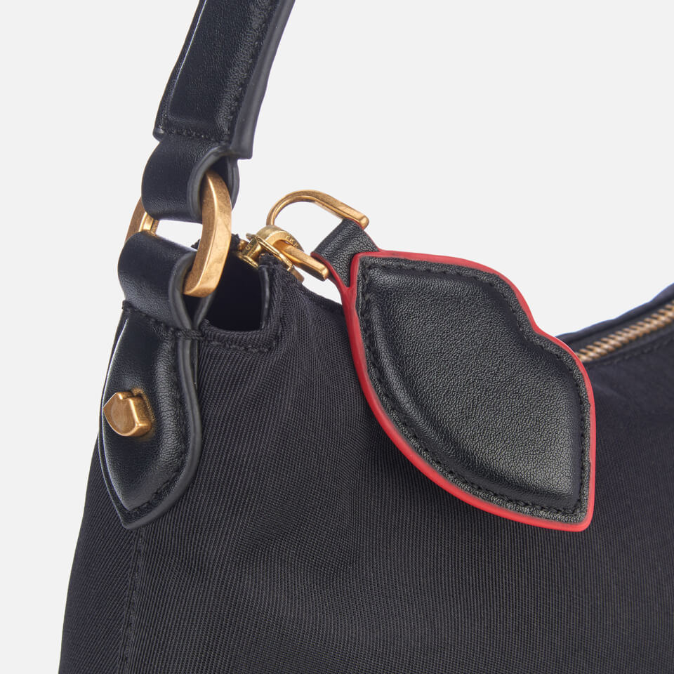 Lulu Guinness Women's Cupid's Bow Lucilla Medium Bag - Black/Scarlet