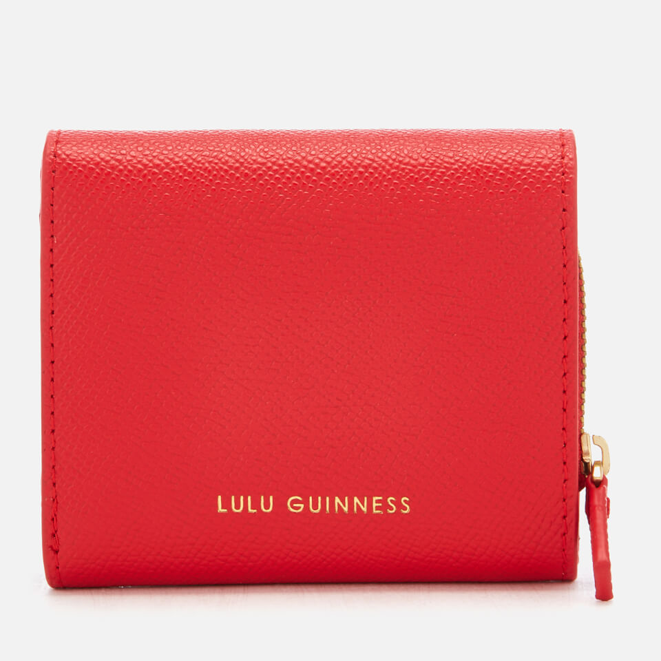 Lulu Guinness Women's Lipstick Lock Saffie Wallet - Scarlet