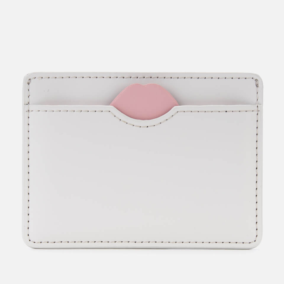 Lulu Guinness Women's Lip Cut Out Cate Cardholder - Oyster