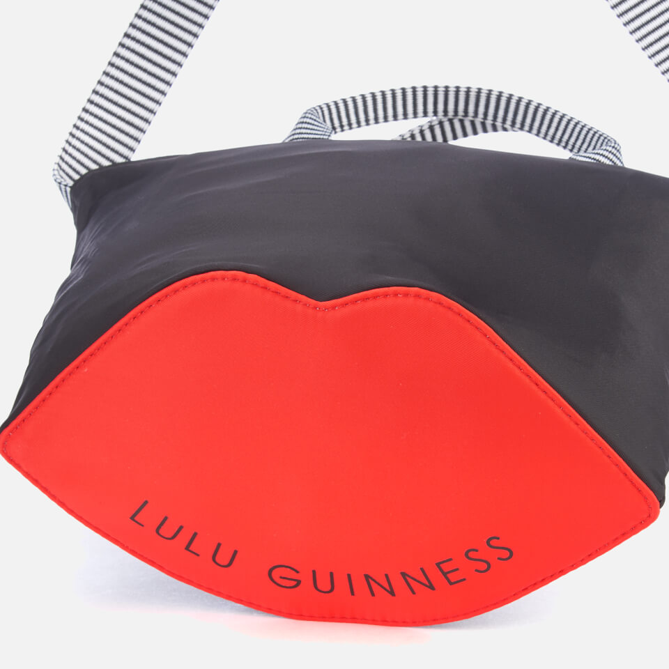 Lulu Guinness Women's Small Lip Base Lola Cross Body Bag - Black