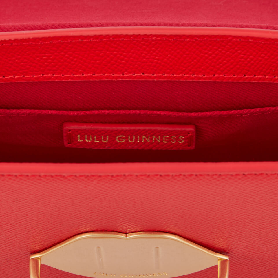 Lulu Guinness Women's Lip Push Lock Polly Cross Body Bag - Scarlet