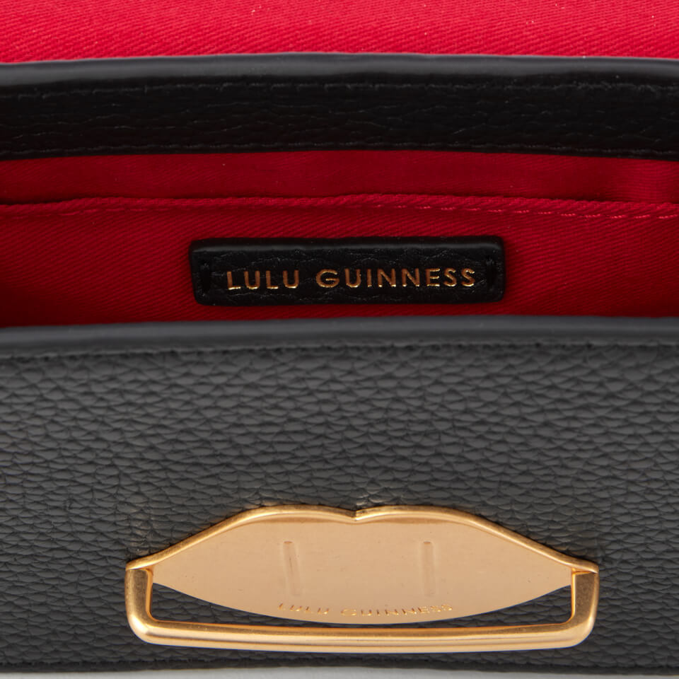 Lulu Guinness Women's Lip Push Lock Polly Cross Body Bag - Black
