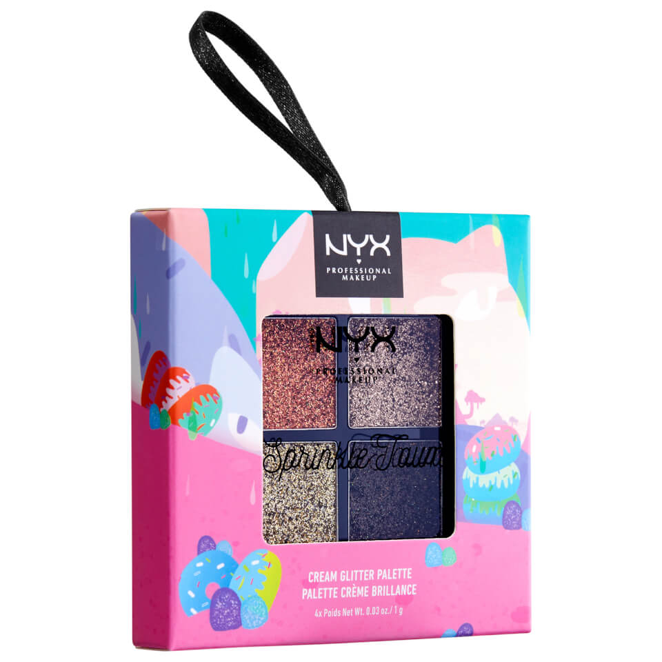 NYX Professional Makeup Sprinkle Town Cream Glitter Palette - Metallics