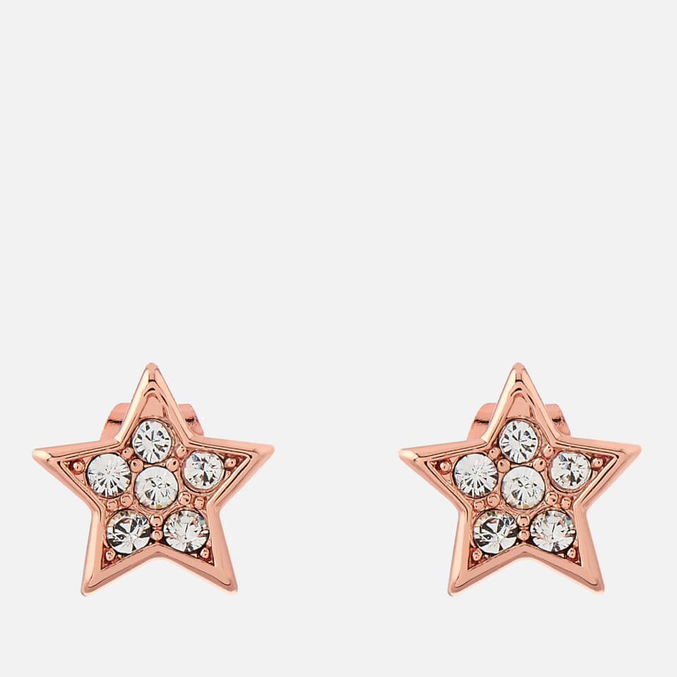 Ted Baker Women's Safire Pavé Shooting Star Stud Earrings - Rose Gold/Crystal