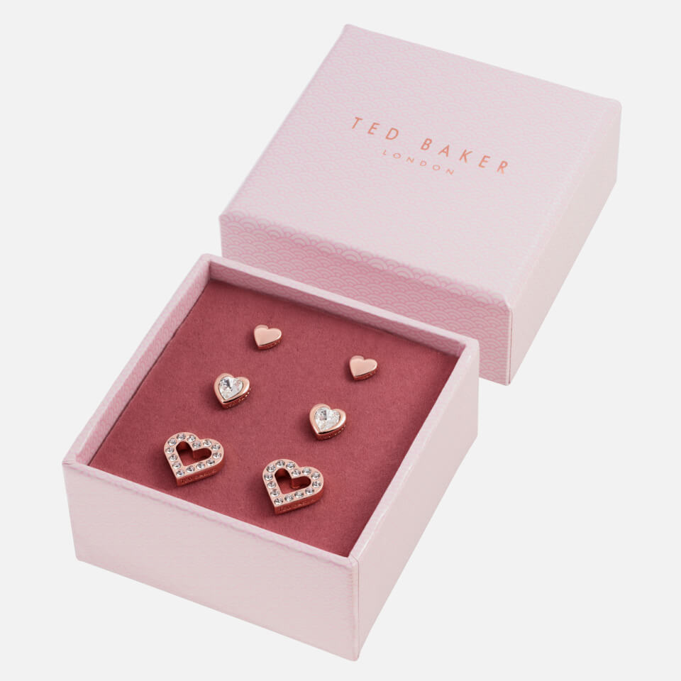 Ted Baker Women's Laaria Heart Trio Gift Set - Rose Gold/Crystal
