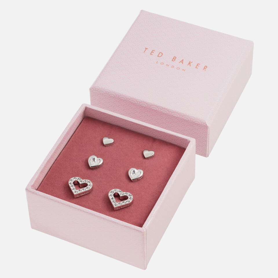Ted Baker Women's Laaria Heart Trio Gift Set - Silver/Crystal