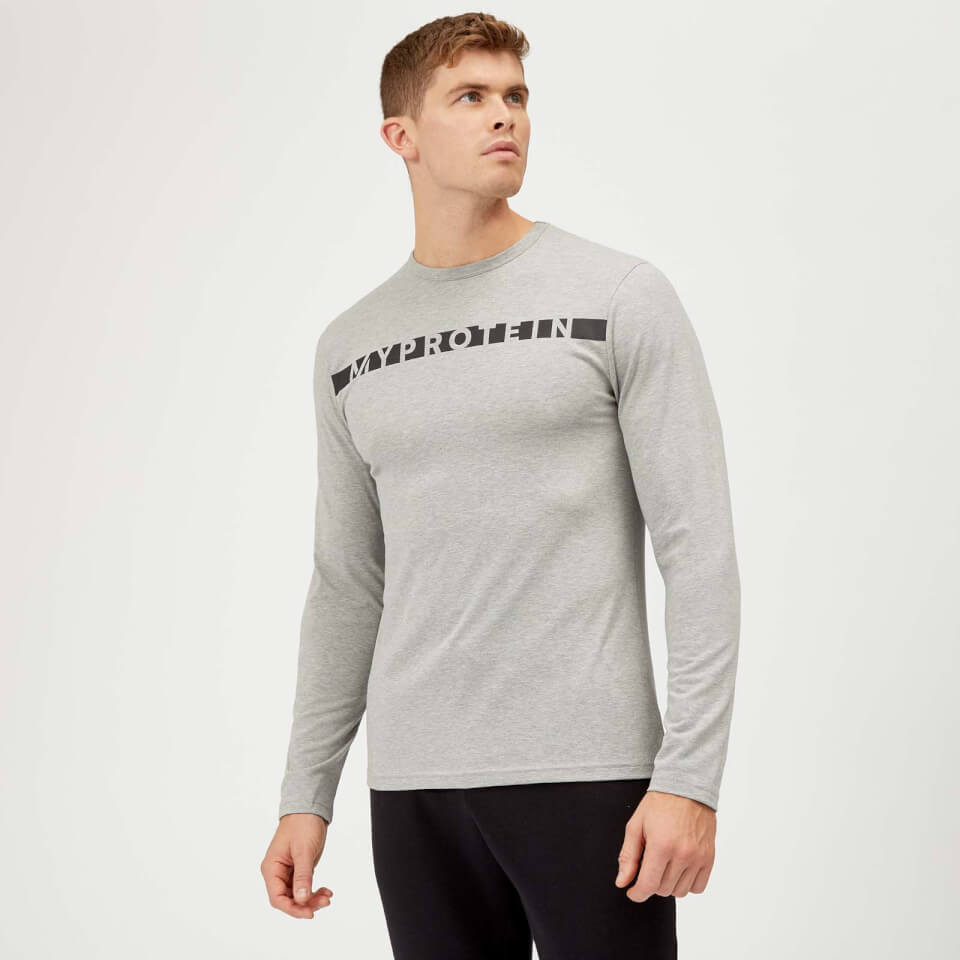 Buy Men's Original Long-Sleeve Gym Top | Grey Marl | MYPROTEIN™