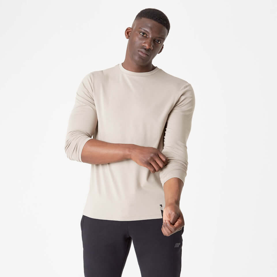 Luxe Classic Long Sleeve Crew - Taupe