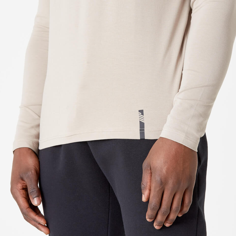 Luxe Classic Long Sleeve Crew - Taupe