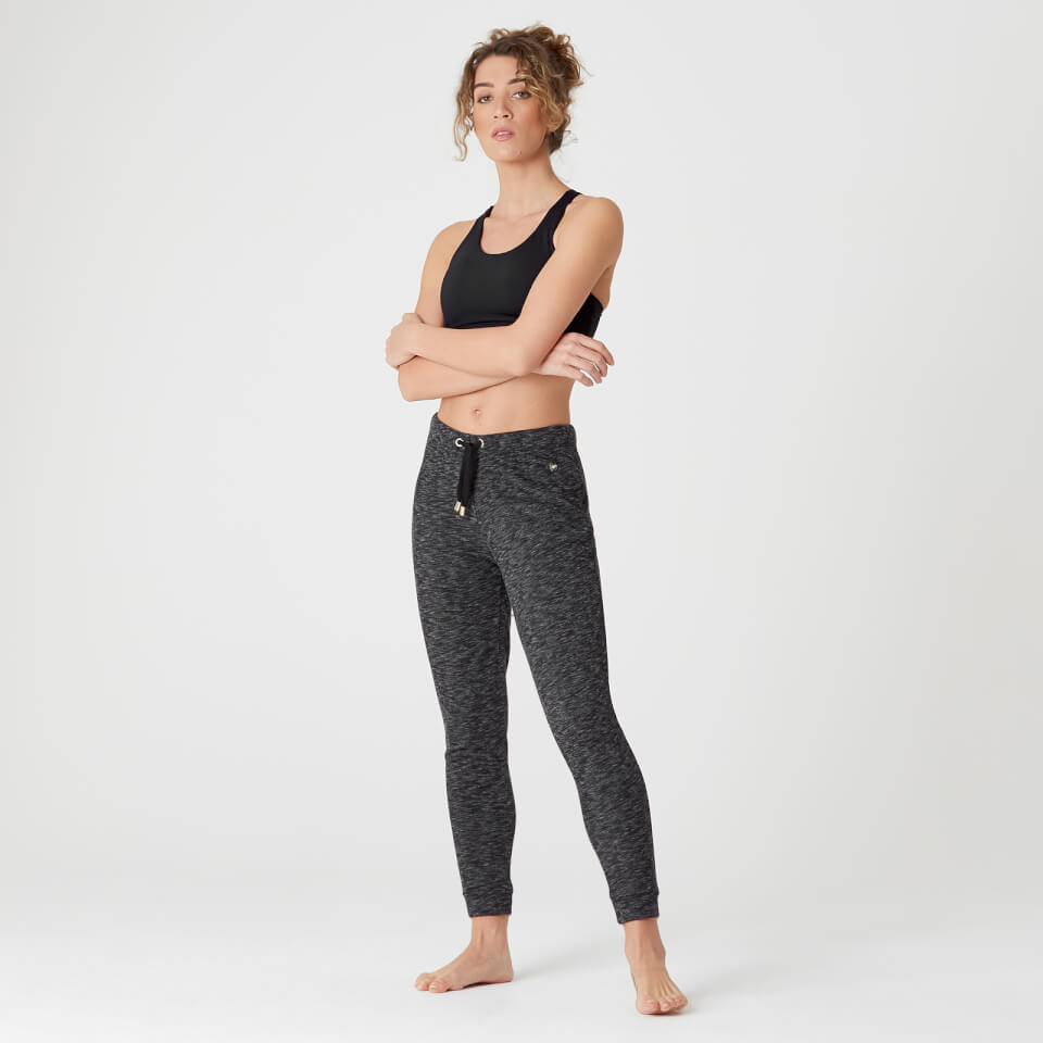 Luxe Lounge Jogger - Black Heather
