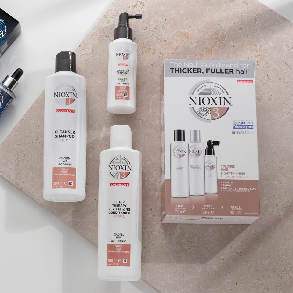 NIOXIN 3-Part System 3 Scalp and Hair Treatment for Coloured Hair with Light Thinning 100ml