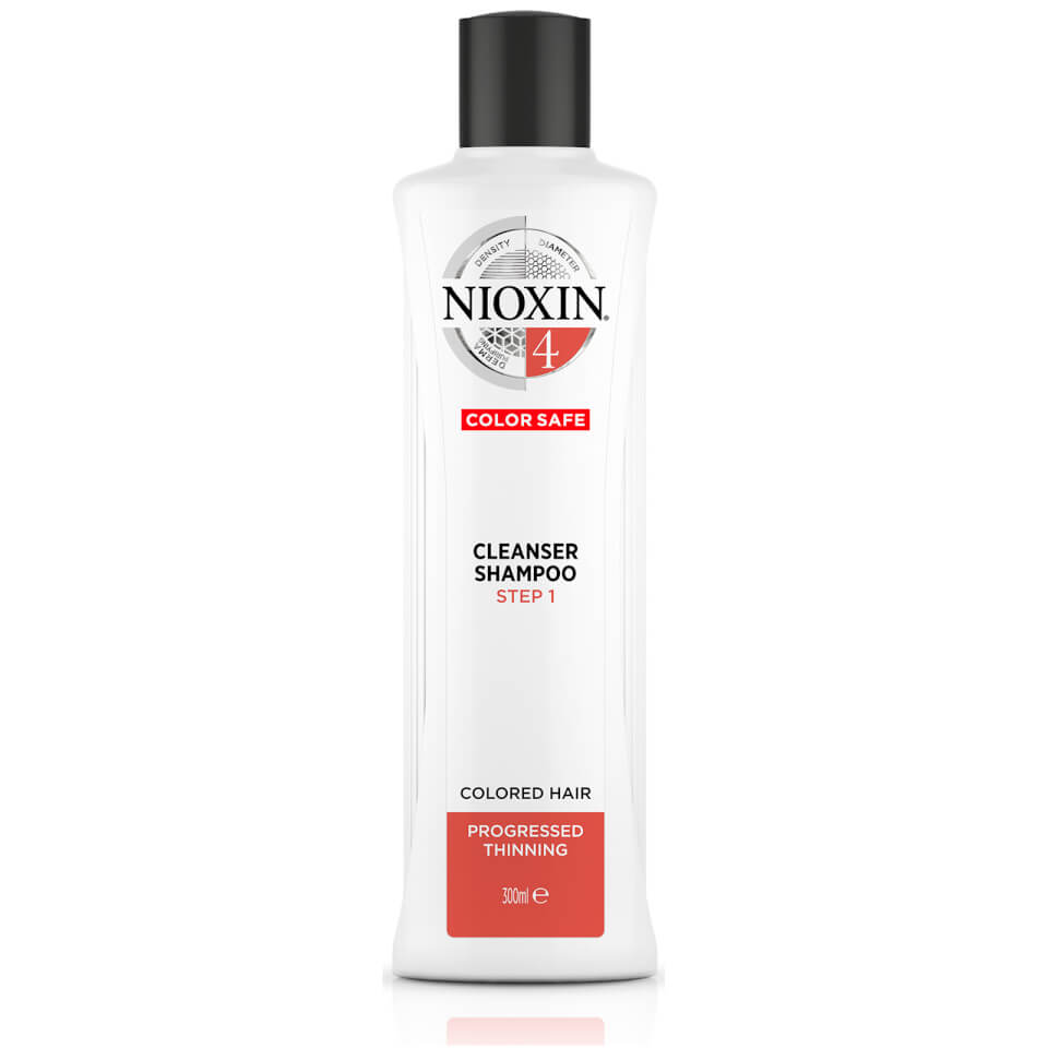 NIOXIN 3-Part System 4 Cleanser Shampoo for Coloured Hair with Progressed Thinning 300ml