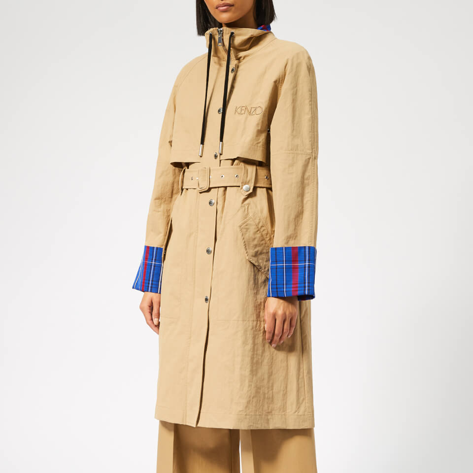 KENZO Women's Trench Coat - Dark Beige | Coggles