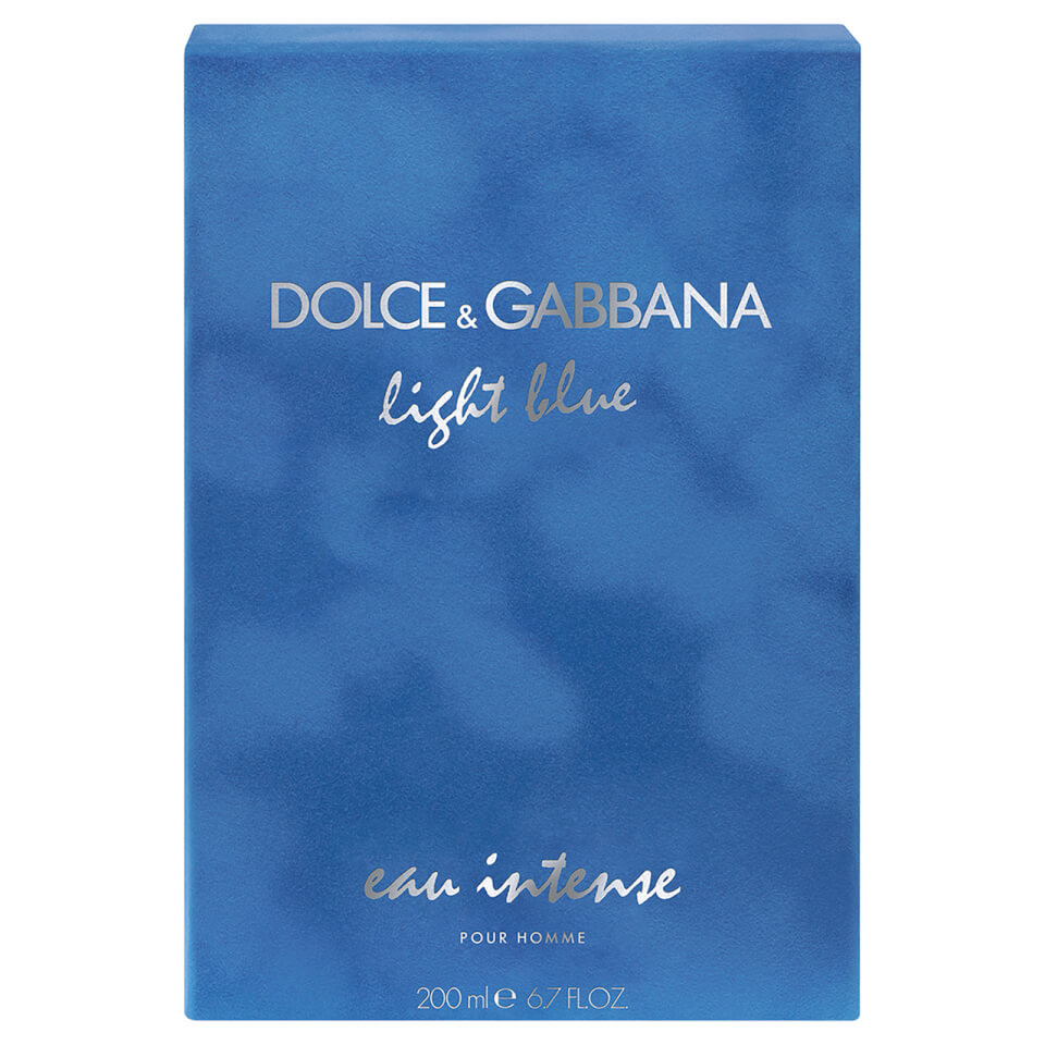 Dolce Gabbana Light Blue Eau Intense Pour Homme Eau de Parfum 200ml LOOKFANTASTIC