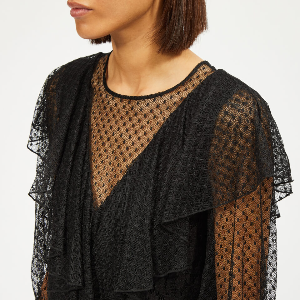 See By Chloé Women's Lace and Mesh Dress - Black | Coggles